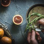 Low Carb Blood Orange and Rosemary Scones